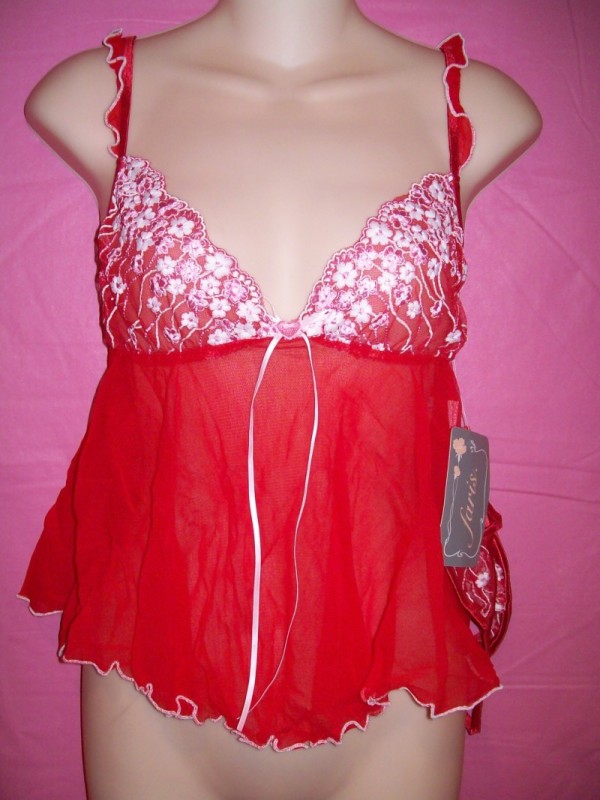 Faris Red Softcup Babydoll