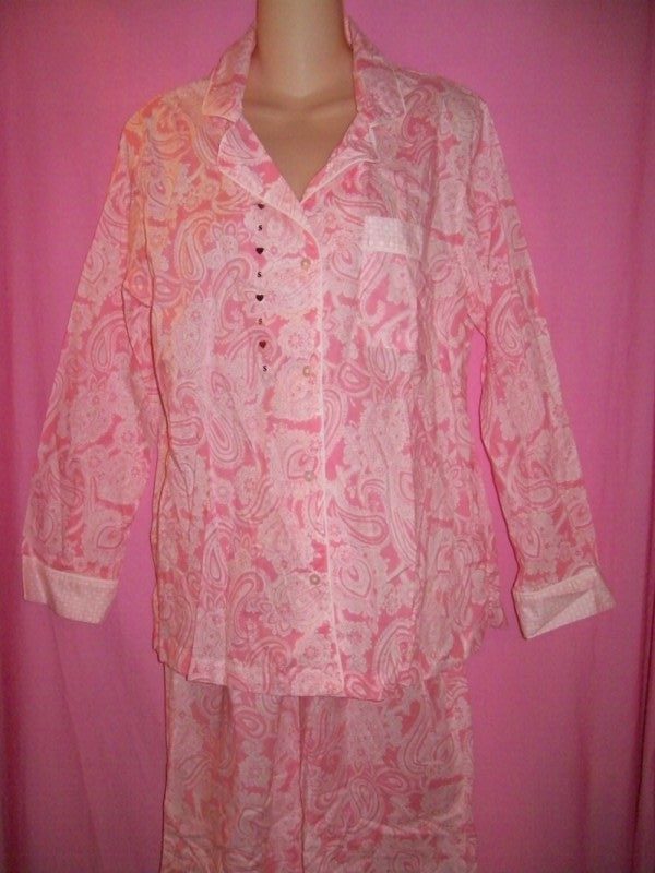 Victorias_Secret_Mayfair_Sleepwear_Pajamas_Pink_Paisley