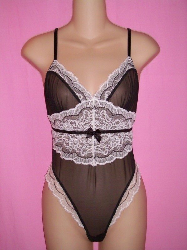 Victorias_Secret_Black_White_Thong_Teddy