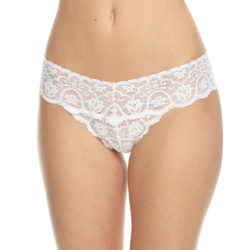 commando lace tanga white