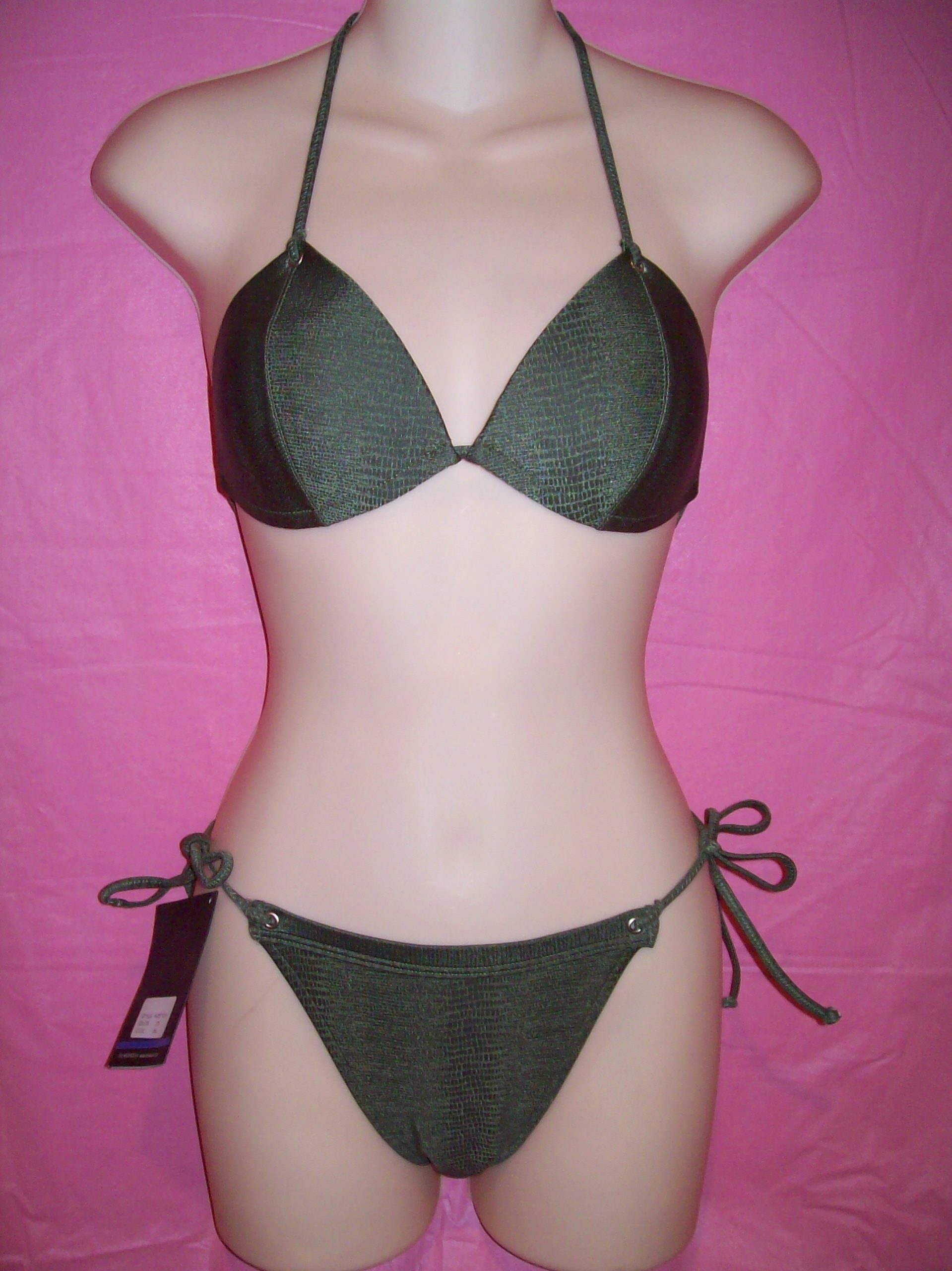 bluepoint swimwear green snakeskin