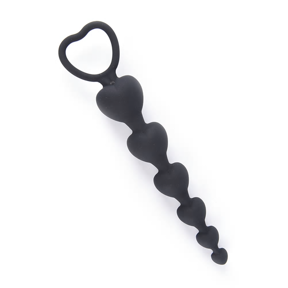 heart shaped anal beads